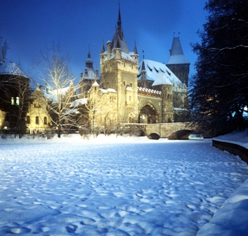 Impresionante vista del castillo Vajdahunyad