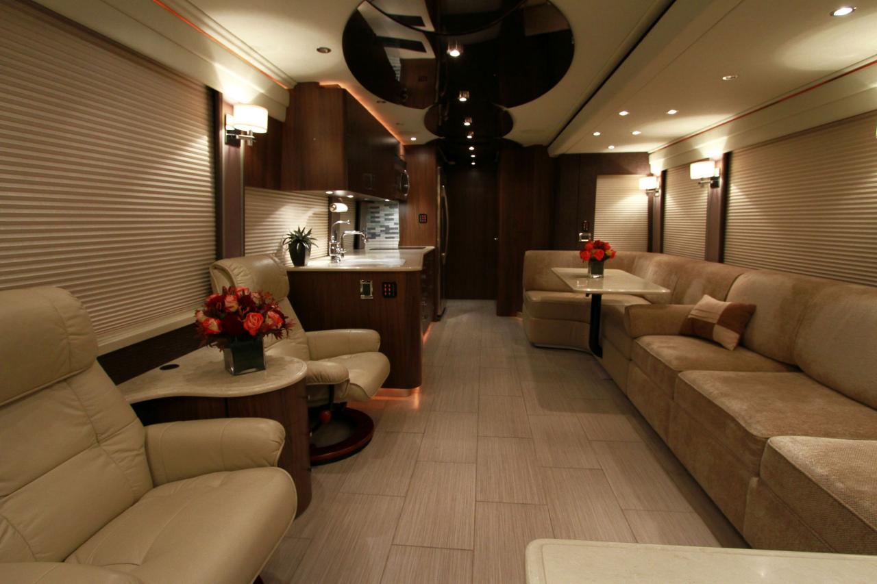 Interior de la caravana del famoso actor norteamericano Robert Downey Jr. 